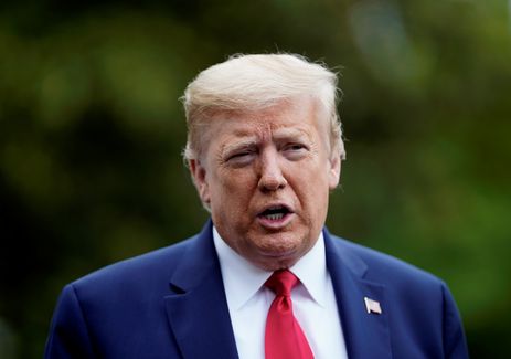 Presidente dos EUA, Donald Trump, chega de Camp David à Casa Branca em Washington