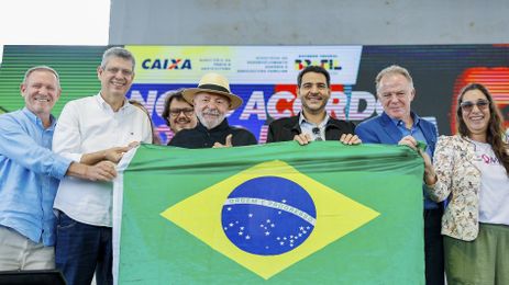 Linhares (ES), 11/07/2025 - Presidente da República, Luiz Inácio Lula da Silva, durante a cerimônia de apresentação dos avanços do Novo Acordo Rio Doce, no Parque de Exposições de Linhares. Foto: Ricardo Stuckert/PR